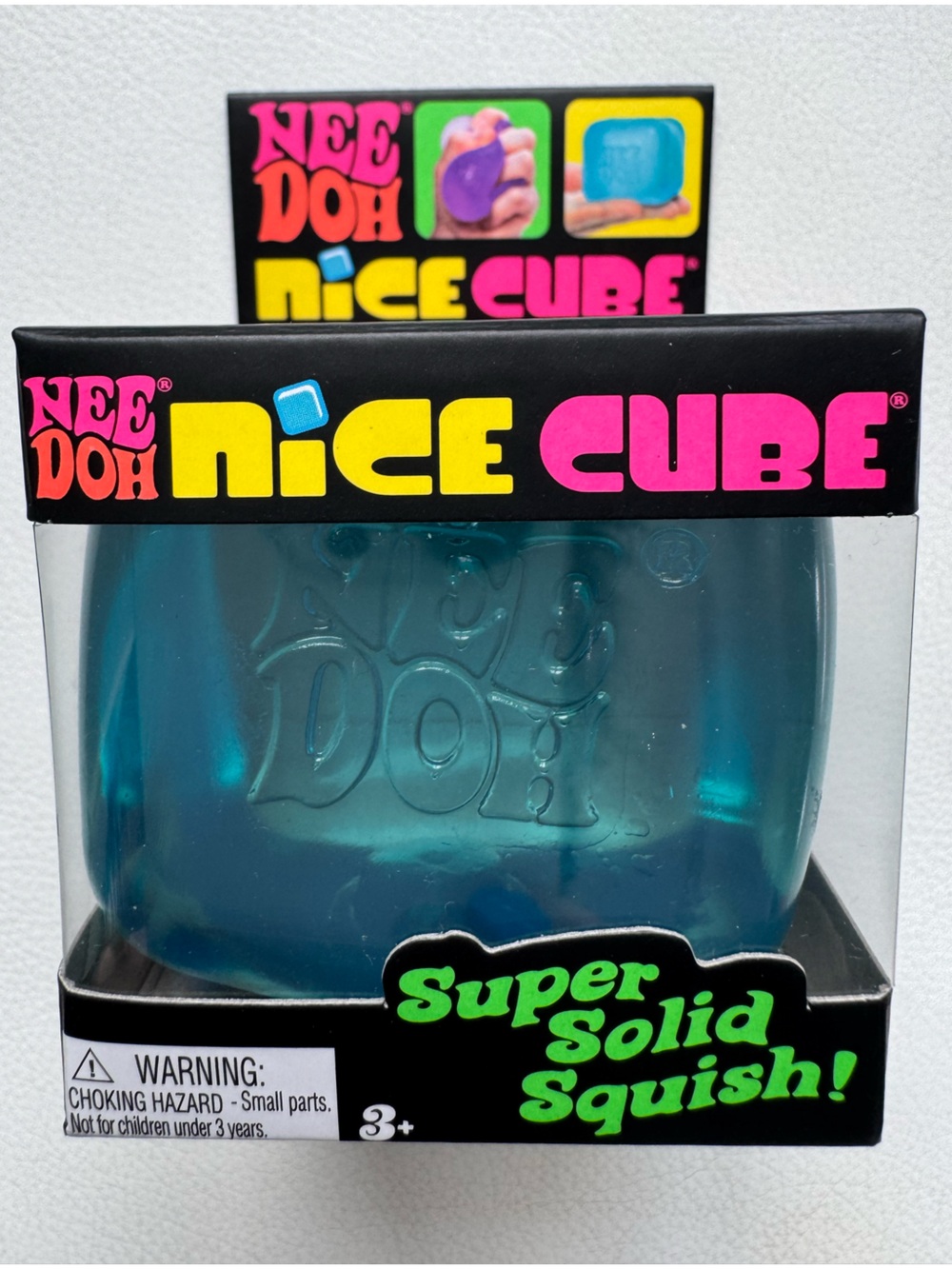 NeeDoh Nice Cube Blue Squishy Fidget Toy TikTok Viral NEW SHIPS TODAY!